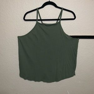 Green halter top